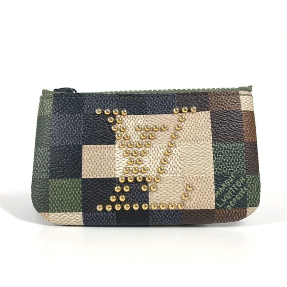 LOUIS VUITTON Khaki Damier Leather Wallet